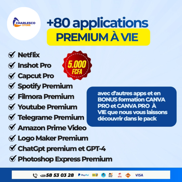 PACK DE +80 APPLICATIONS PREMIUMS