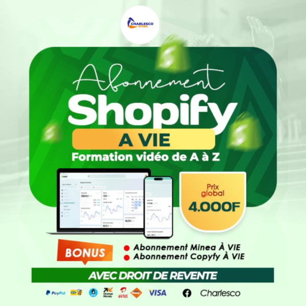 ABONNEMENT SHOPIFY A VIE